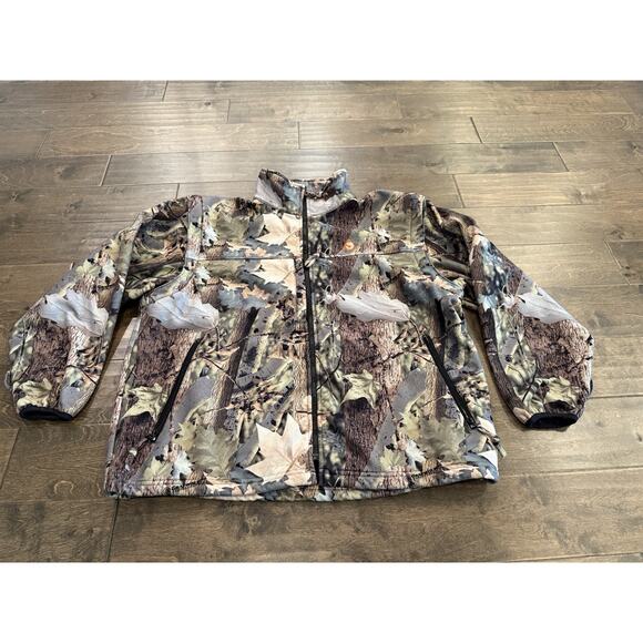 Kings Camo Big Horn Mens Camo Arm Zip Off Hunting Softshell Full Zip Jacket XL - Picture 2 of 9